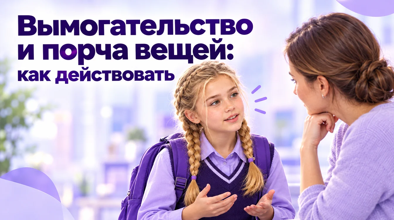 Буллинг: вещи и деньги